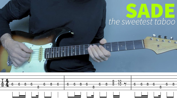 The Sweetest Taboo Guitar version - Guitar performance video thumbnail