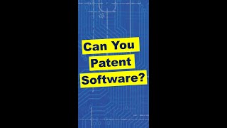 Can you Patent Software? #shorts