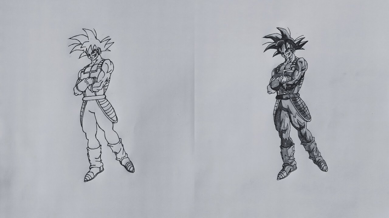 How to Draw Bardock from Dragon Ball Z | Step-by-Step Anime Drawing Tutorial