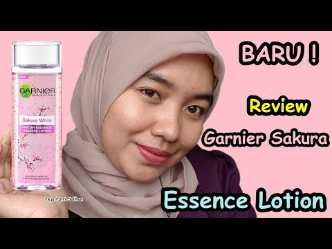 BARU ! Review Garnier Sakura White Pinkish Radiance Essence Lotion. 