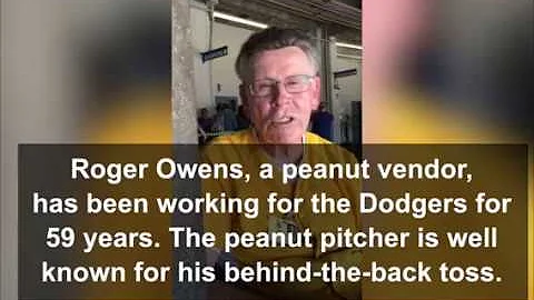 Dodger stadium peanut vendor in his 59th year on t...