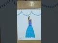 Blue Dress Design #sad #shorts #love #attitude #art #draw #drawing #painting #bts #song