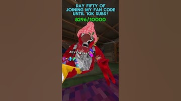 Day Fifty Of Joining My Fan Code Everyday Until 10k Subs! #gorillatag