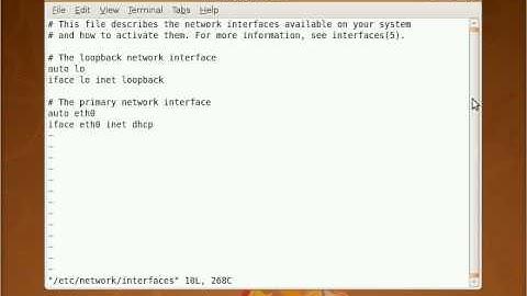 HOWTO: Manually configure network interfaces in Ubuntu Linux
