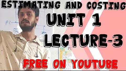 Lec-3#Estimating and Costing#Tmc online By Anuj sir mob -7903117782