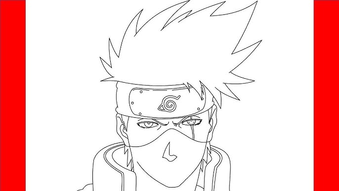 Como Desenhar o KAKASHI, NARUTO, FÁCIL