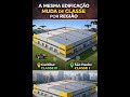 A mesma edificação muda de classe por região