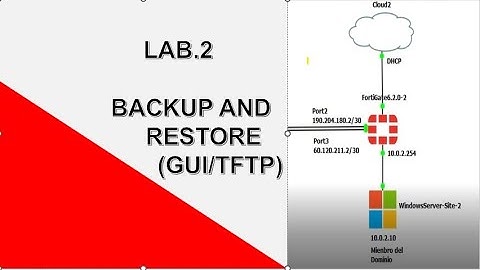 2 Backup and Restore (GUI TFTP) en un Fortigue con FortiOS v6.2.0