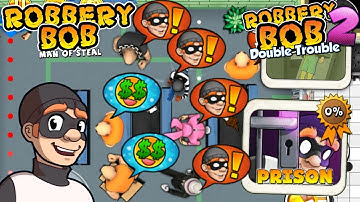 Robbery Bob - Prison vs Robbery Bob 2 Gameplay Walkthrough Ep 24