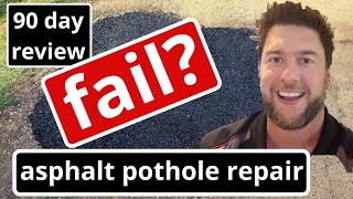 Pothole Repair 90 day review: DIY pothole repair - was it a failure? [53]