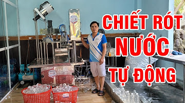 Máy chiết rót nước đóng chai tự động, Chiết rót và đóng nắp chai hoàn toàn tự động