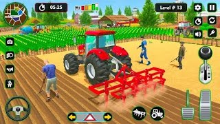 Heavy Tractor Trolley Cargo Simulator 3D - Farming Cargo Driver - Android Gameplay screenshot 4