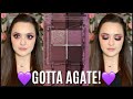 Colourpop Stay Jewel Quads! Gotta Agate | All Purple, Crystal Palette! Agate Stone Inspired ✨💜