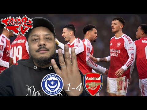 Portsmouth 1-4 Arsenal | Troopz Match Reaction | MARTINELLI SILENCES THE CRITICS!!