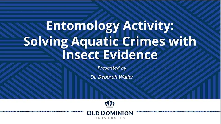 Entomology Activity: Solving Aquatic Crimes with Insect Evidence