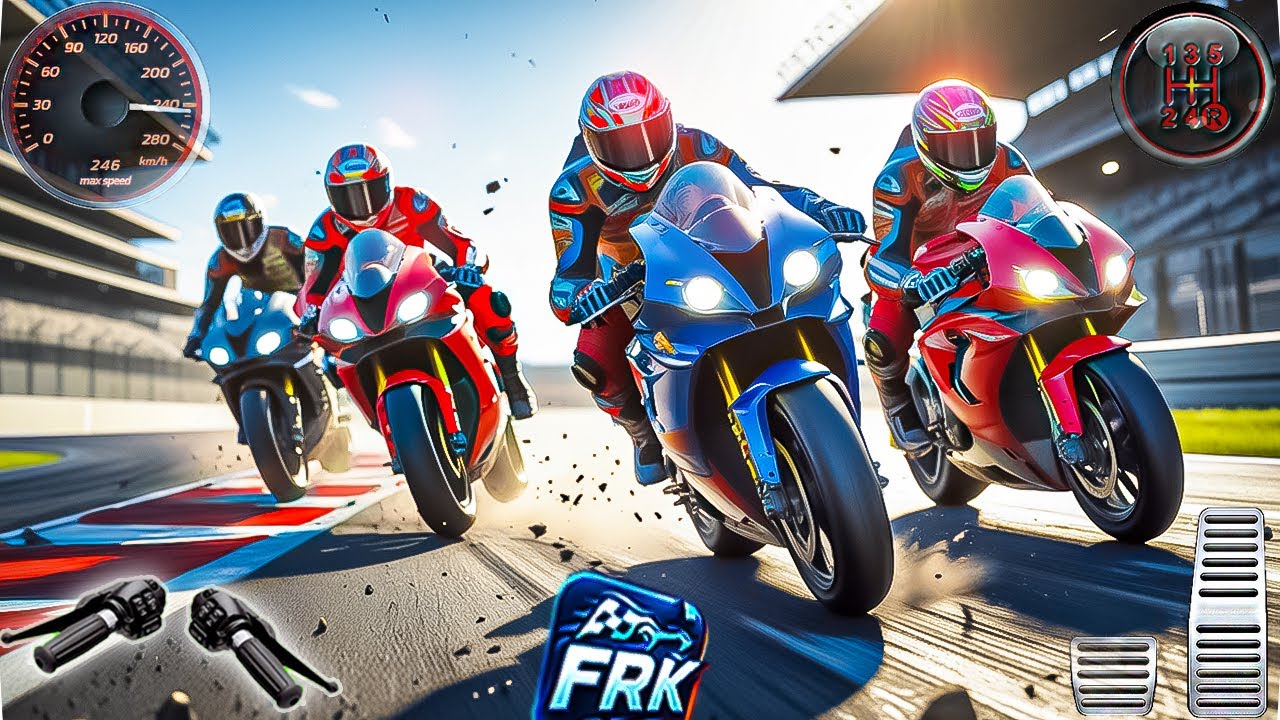 Top Speed Bike Racing Gameplay | Realistic Motorcycle Physics