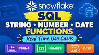 SQL String Date Conversion Functions in Snowflake | Snowflake Functions day to day Use cases