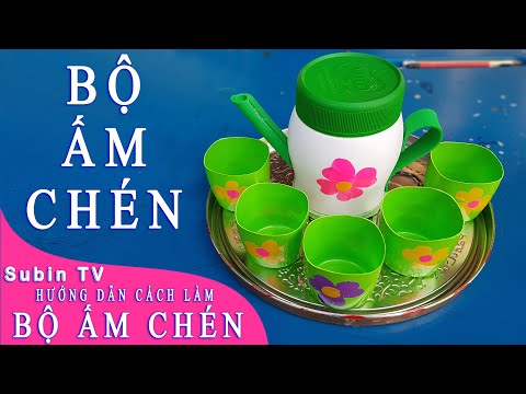 Video [ĐỒ DÙNG MẦM NON] - Hướng dẫn cách làm Bộ ấm chén -... - youtube