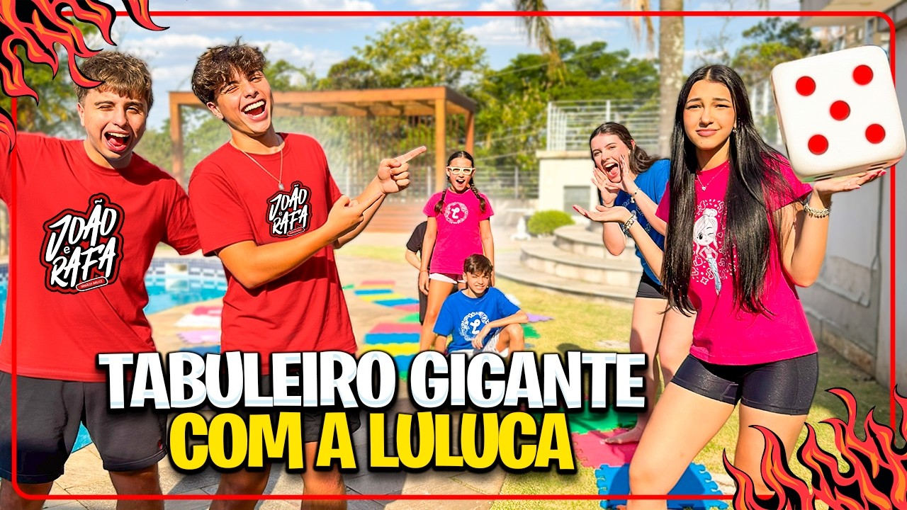 TABULEIRO GIGANTE NA MANSÃO DA LULUCA @CrescendocomLuluca