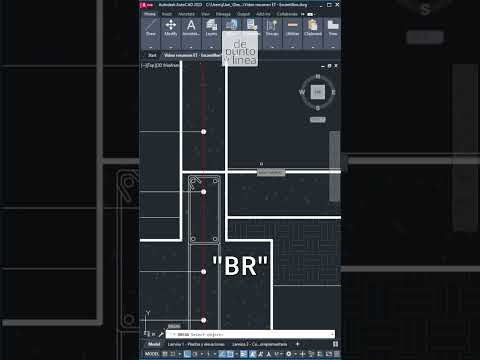 Video: ¿Cómo corto una línea por la mitad en AutoCAD?