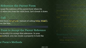 How to Pass Values from a Child Form to a Parent Form in C#  WinForms