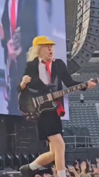 AC/DC start the Berlin show as Angus storms the stage like a man on fire 🔥 #ACDC #Berlin #PowerUpTou