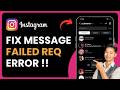 Fix Instagram Message Request Failed Error (2026 Quick Fix)