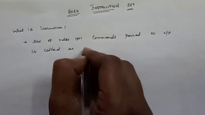 Instruction Set in 8085 Microprocessor and Its Classification || Learn Thought || S Vijay Murugan