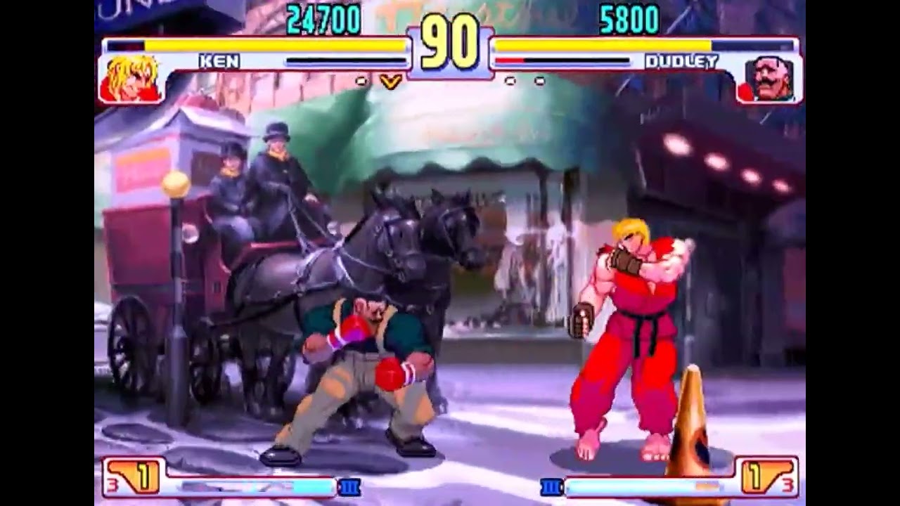 Shigeki (Ken) vs. Mamizou (Dudley) - STREET FIGHTER III 3RD STRIKE