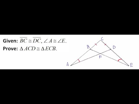 Proof of Congruent Triangles | Geometry Congruence Theorems Explained (SSS, SAS, ASA, AAS, HL) 62