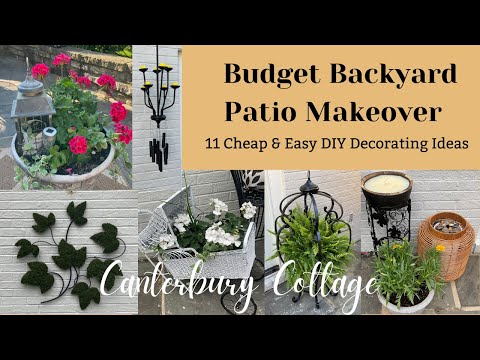 BUDGET BACKYARD PATIO MAKEOVER: 11 Cheap and Easy DIY Decorating Ideas and Projects