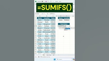 SUMIFS - with multiple criteria #shortsvideo #skillsphere #excel