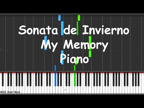 Winter Sonata - My Memory Piano Tutorial