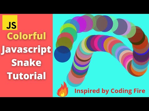 Colorful Javascript Gsap Snake Tutorial (inspired by Coding Fire) - YouTube