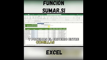 #shorts FUNCIÓN SUMAR.SI EN EXCEL 🟢 #capacitación #excel #tutorial #aprender #sumar #sumarsi