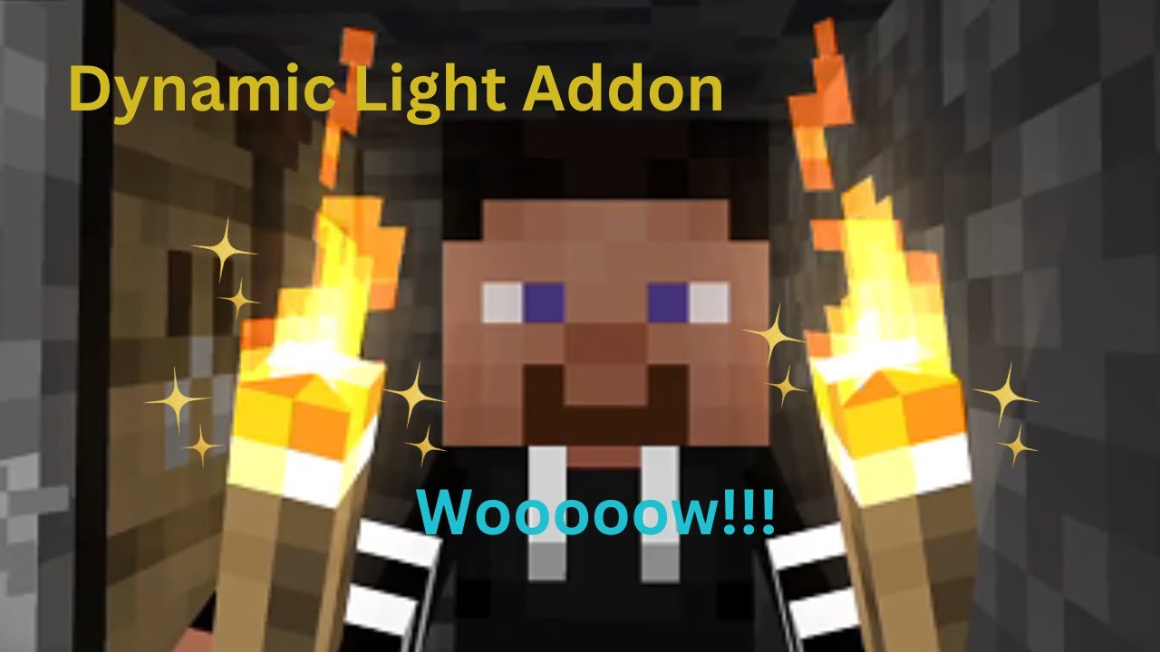 Minecraft but with the Dynamic Light Addon - YouTube