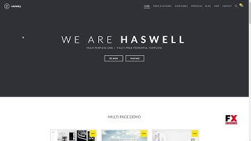 Haswell - Responsive, Multipurpose One and Multi Page WordPress Theme