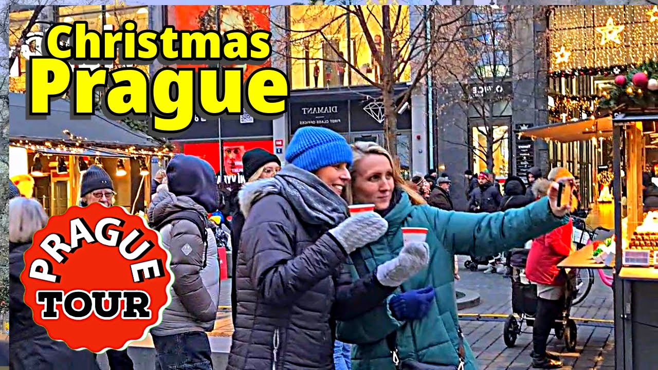 Прага РОЖДЕСТВЕНСКАЯ пешеходная экскурсия 2024 🎄 РОЖДЕСТВЕНСКИЕ ЯРМАРКИ и ОГНИ 4K
