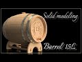 Inventor tutorial | How to model a Barrel | Inventor modeling Построение в Inventor