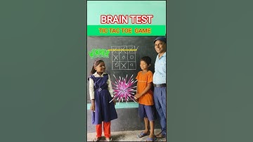 BRAIN TEST🤔 Tic Tac Toe game🎯 #maths #tictactoe #ytshorts #trending