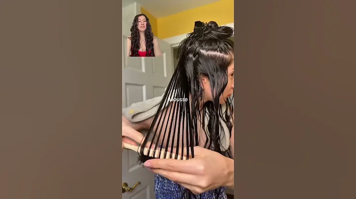 Wavy hair routine for 2A/2B/2C curls #wavyhair