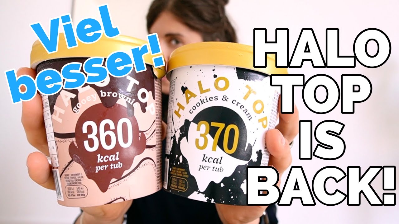 NEU! HALO TOP GOOEY BROWNIE & COOKIES AND CREAM REVIEW YouTube