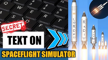 FULL TUTORIAL - WRITE TEXT ON SPACEFLIGHT SIMULATOR - FREE BLUEPRINTS