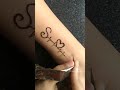 Requested  couple letter mehndi tattoo sd alphabet mehndi shorts youtubeshorts