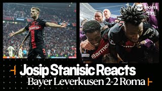 "IT'S A MAGIC MOMENT!" 🤩 | Josip Stanisic | Bayer Leverkusen 2-2 Roma | UEFA Europa League