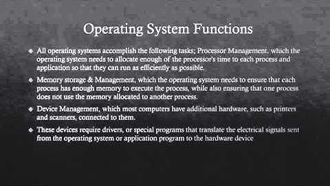 Operating Systems & Utility Programs