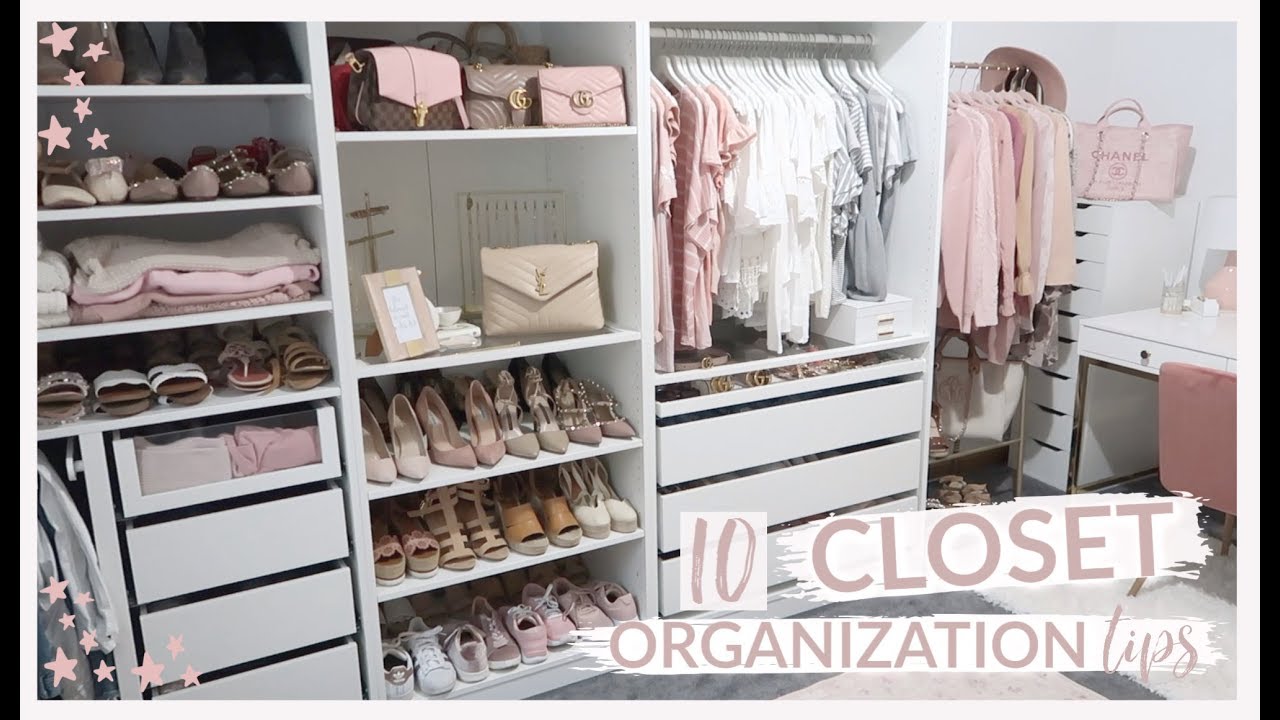 10 FALL CLOSET ORGANIZATION TIPS 2019 | CLEAN MY CLOSET WITH ME - YouTube