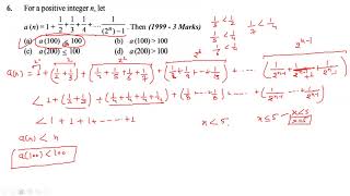 IITJEE 1999 sequence & series question