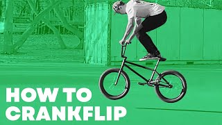 Как сделать банихоп кренк флип на BMX (How To Crankflip)