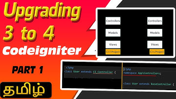 Upgrading CodeIgniter 3 to 4 in Tamil (Part 1)  |  JVL code
